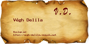 Végh Delila névjegykártya
